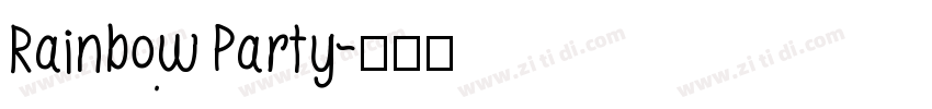Rainbow Party字体转换